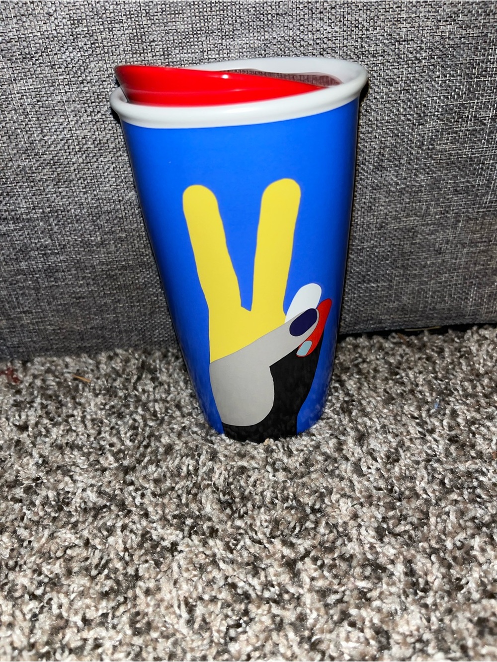 2017 Starbucks Peace Sign Travel Mug